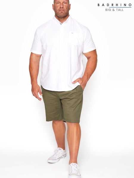 Зеленый - BadRhino Big & Tall Stretch Chino Short (P49504) | €6