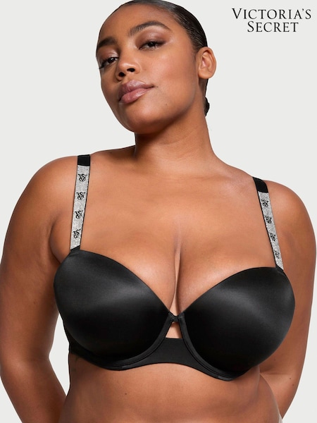 Victoria's Secret Black Monogram Shine Strap Demi Bra (P60157) | €68