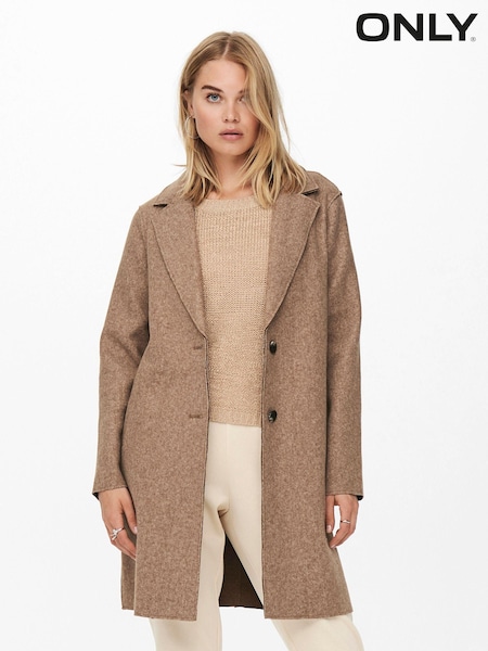 Only Brown Smart Tailored Coat (P64401) | €31
