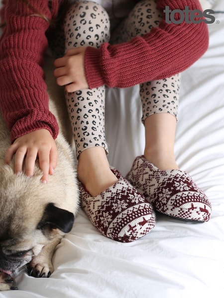 Totes Mini Me Family Collection Fair Isle Full Slippers (P69922) | 11 €