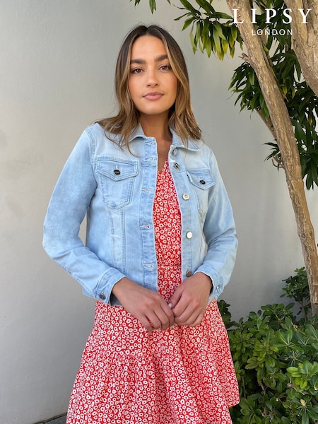 Lipsy Blue Classic Fitted Denim Jacket (P69957) | €31