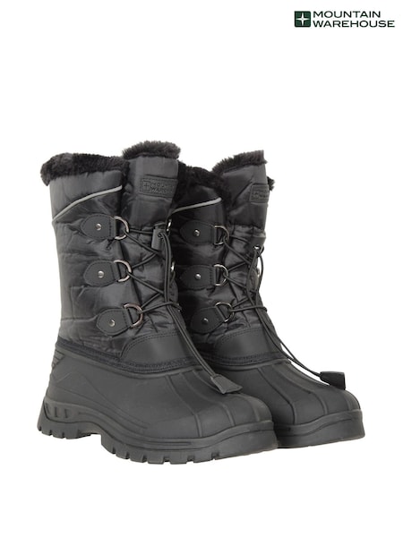 Черный - Mountain Warehouse Whistler Fleece Lined Snow Boot (P78037) | €23