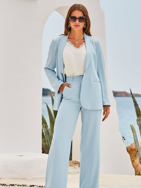 Sosandar Blue Fluid Wide Leg Trouser (P78422) | €27