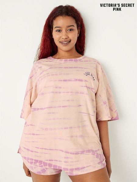 Victoria's Secret PINK Varsity Short Sleeve Crew T-Shirt (P80268) | €11.50
