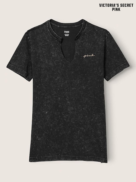 Victoria's Secret PINK Campus Short Sleeve Notch Neck Tee (P81557) | €11.50