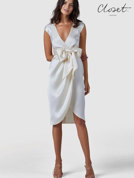 Closet Cream London Tie Waist Dress (P81689) | €67