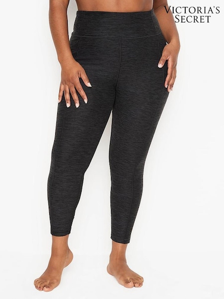 Victoria's Secret Black Grey Onyx Heather High Waist Legging (P83151) | €15.50