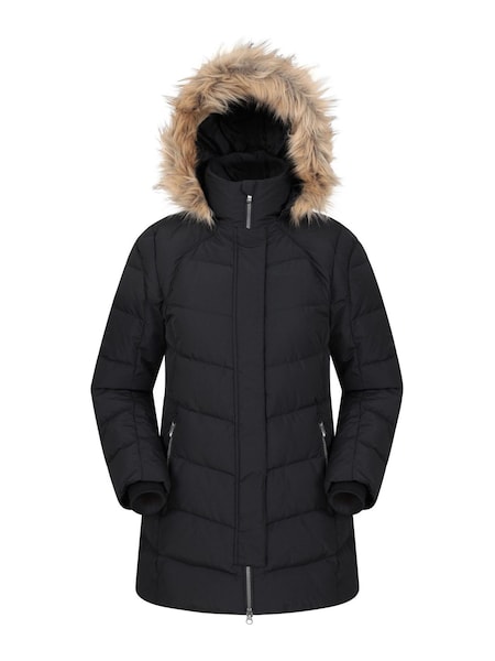 Schwarz - Mountain Warehouse Isla II Damen Daunenmantel (P83946) | 122 €