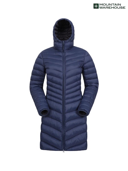 Navy Blue - Mountain Warehouse Florence Womens Long Padded Coat (P83969) | 333 LEI