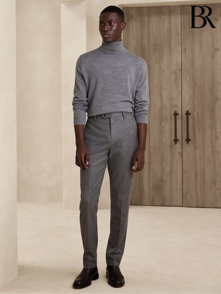 Banana Republic Grey Merino Wool Turtleneck Jumper (P84913) | €77