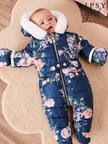 marine - Lipsy Combinaison de neige bébé doublée de polaire (P85312) | € 28 - € 29