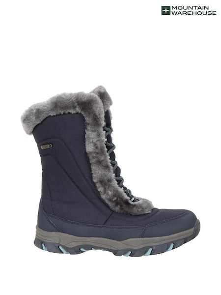Mountain Warehouse Blue Ohio Womens Thermal Fleece Lined Snow Boot (P85634) | AED172