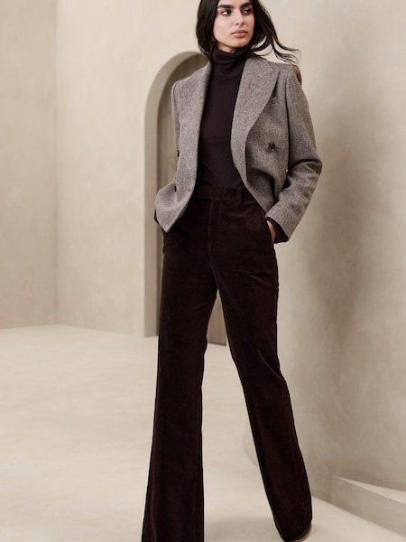 Banana Republic Brown Ama Wide Leg Corduroy Trousers (P86059) | €67