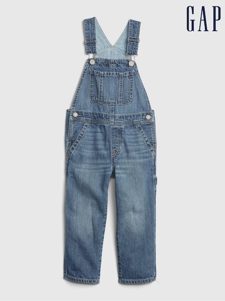 Gap Blue Cotton Denim Dungarees (12mths-6yrs) (P89258) | €46