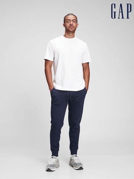 Gap Navy Blue Logo Fleece-Lined Slim Fit Joggers (P91343) | €46