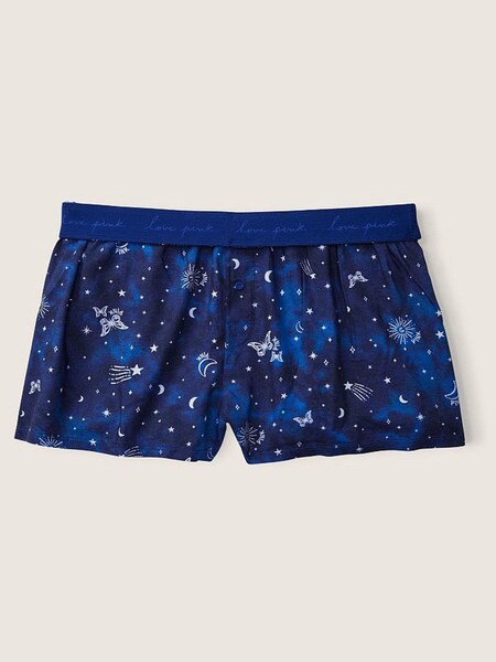 Victoria's Secret PINK Blue Beam Butterfly Stars Flannel Pyjama Short (P91932) | €12