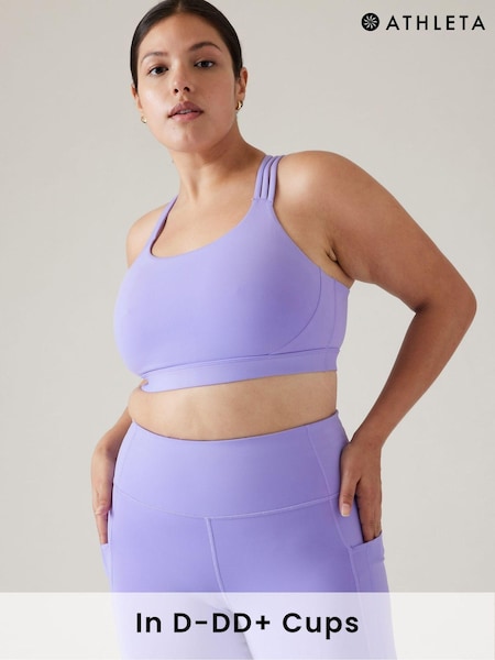Athleta Purple Train Free Medium Impact Sports Bra (P94292) | €25