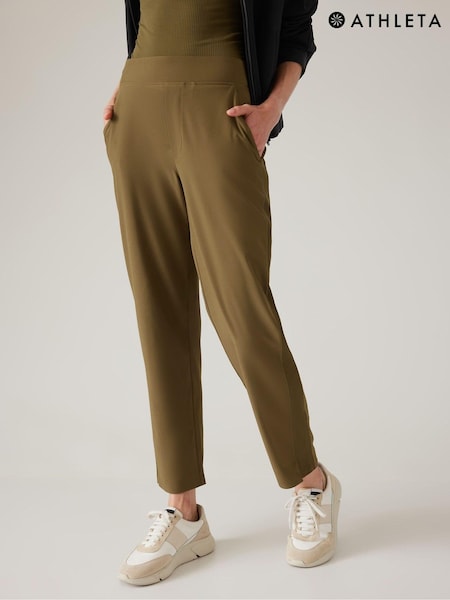 Athleta Brown Brooklyn Mid Rise Featherweight Ankle Trousers (P94492) | €52