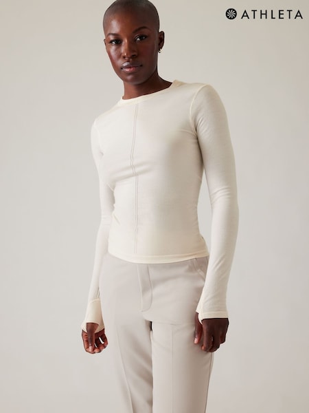 Athleta White Ascent Seamless Top (P94753) | €68