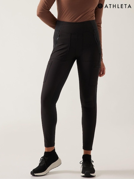 Athleta Black Headlands Hybrid Cargo Six Pocket Leggings (P94861) | €60