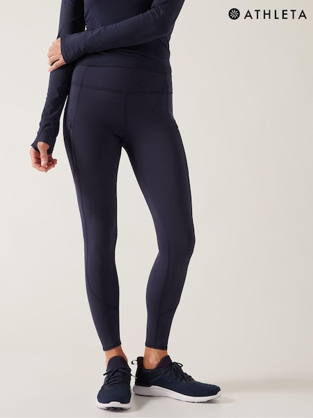 Athleta Navy Blue Rainier High Waisted Pocket Leggings (P94862) | €68