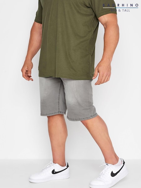 BadRhino Big & Tall Grey Denim Shorts (P95021) | €15