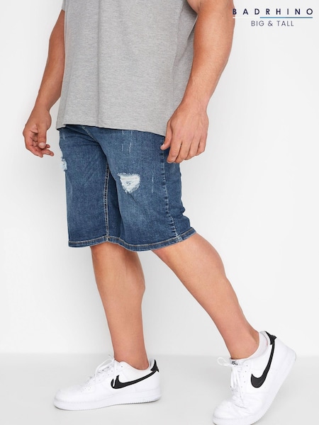 BadRhino Big & Tall Ripped Denim Shorts (P95028) | €6