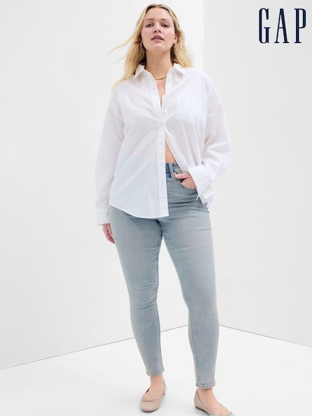 Hellblau - Gap Super Skinny Stretch High Waisted Jeggings (P96490) | 34 €