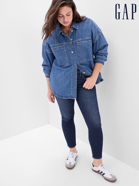 Gap Dark Wash Blue High Waisted Classic Stretch True Skinny Jeans (P96919) | 12,055 ISK