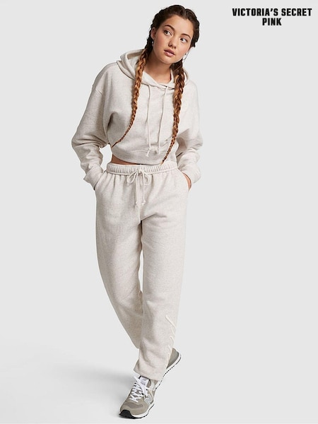 Victoria's Secret PINK Heather Oatmeal Beige Fleece Fleece Joggers (P98535) | €22