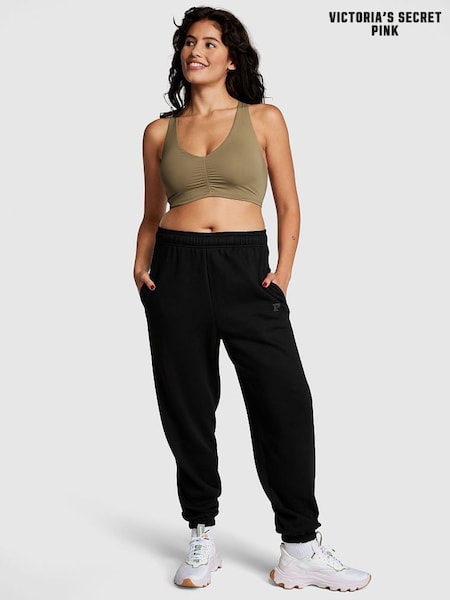 Victoria's Secret PINK Pure Black Fleece Cuffed Jogger (P98556) | €24
