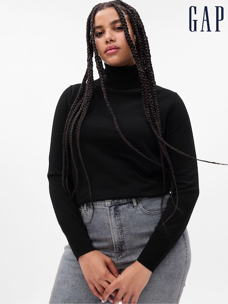 Gap Black Merino Wool Turtle Neck Jumper (P99617) | €31