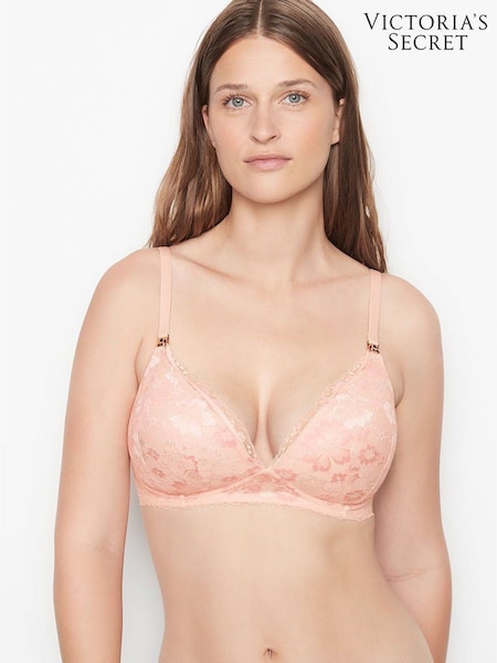 Victoria's Secret Purest Pink Lace Lightly Lined Non Wired Nursing Bra (Q00277) | €22.50