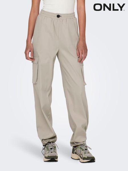 ONLY Cream Cargo Trouser (Q03106) | €13