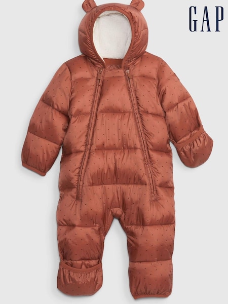 Gap Brown Recycled Heavy Weight Puffer One-Piece (Q06379) | €8