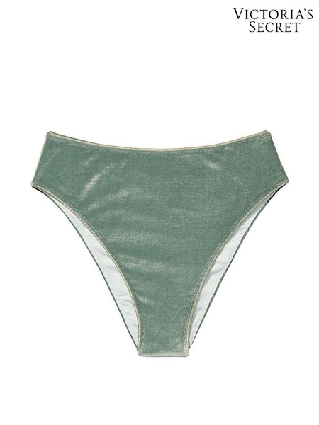 Victoria's Secret Cadette Green Velvet High Waist Cheeky Swim Bikini Bottom (Q06554) | €13.50