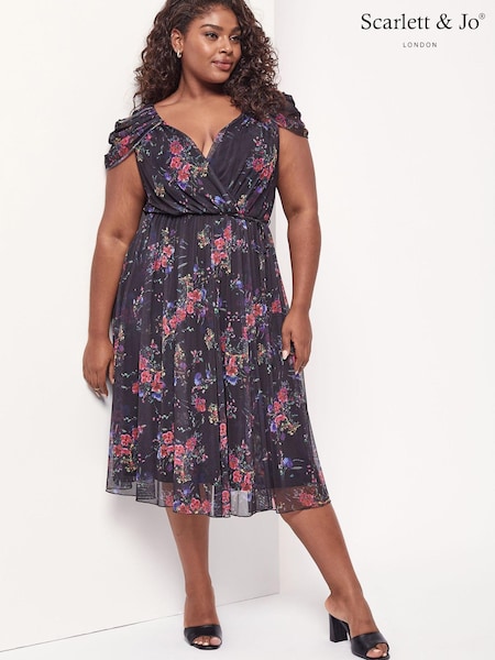 Черный Florence - Scarlett & Jo Gina Cold Shoulder Dress (Q08855) | €20