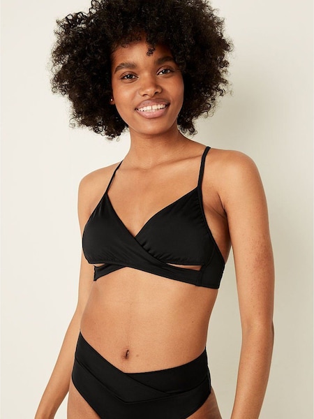 Victoria's Secret PINK Pure Black Wrap Bikini Top (Q11536) | €5.50
