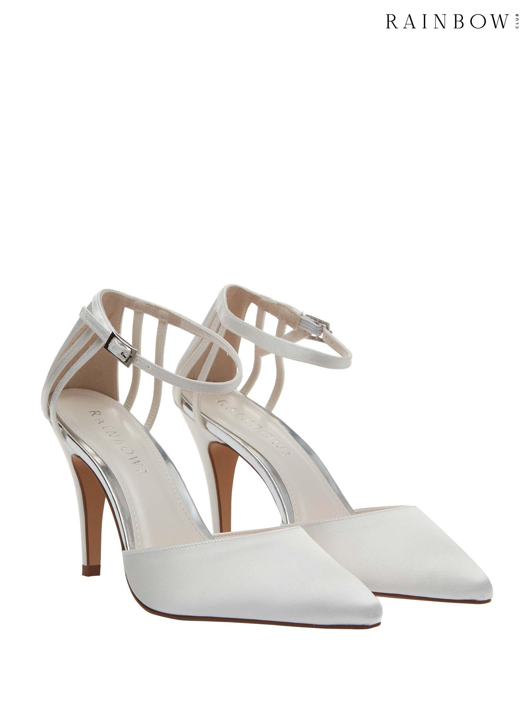 Clearance White Ankle Strapping High Shoes Next Luxembourg