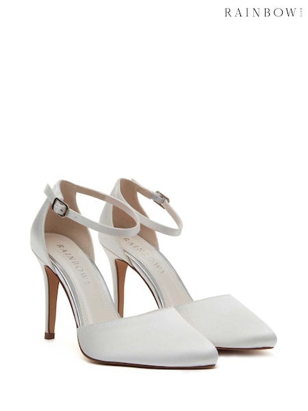 Rainbow Club Bridal Carly Satin Ankle Strap Wedding Shoes (Q12722) | € 67