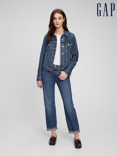 Темно-синий - Gap Icon Denim Jacket (Q12903) | €92
