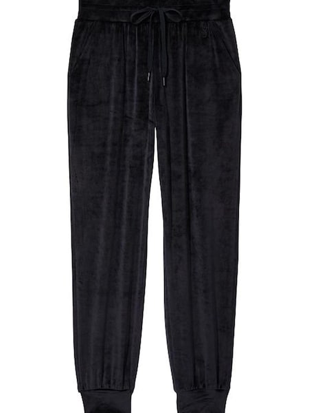 Victoria's Secret Graphic Pure Black Velour Jogger (Q13766) | €25