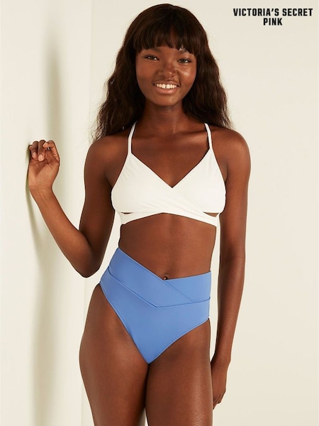 Victoria's Secret PINK Blue Dawn V Crossover High Waist Bikini Bottom (Q15000) | €5.50