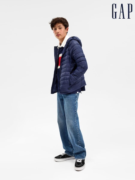 Gap Blue Lightweight Puffer Jacket (4-13yrs) (Q15199) | €22
