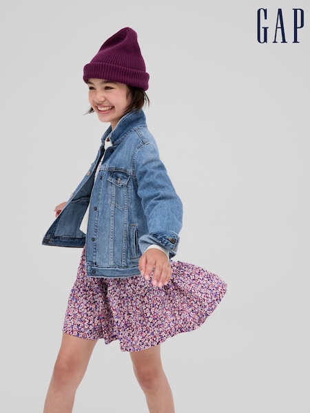 Gap Blue Kids Cotton Icon Denim Jacket (4-13yrs) (Q15757) | €40