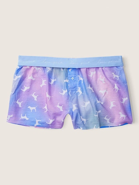 Victoria's Secret PINK Pink Arttic Ice Blur Dogs Flannel Boxy Pajama Shorts (Q16054) | €11.50