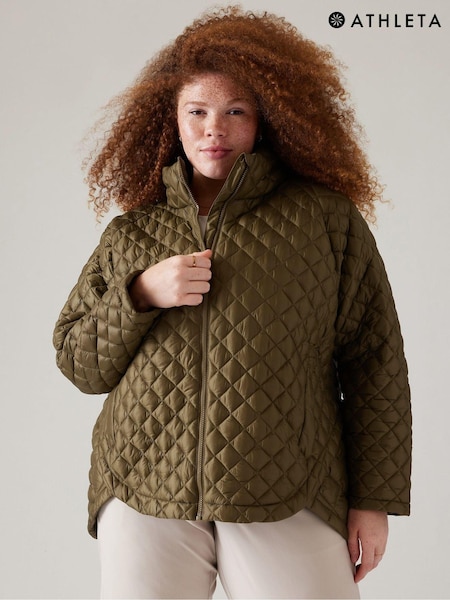 Athleta Green Whisper Featherless Jacket (Q18433) | €81