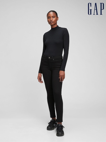 Gap Black Mid Rise True Skinny Jeans (Q18572) | €40
