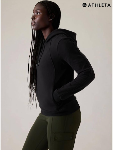 Athleta Black Retroplush Revive Hoodie (Q18980) | €55