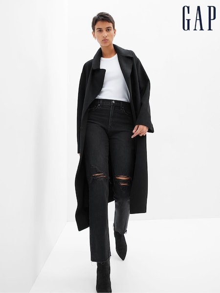 Gap High Waisted Ripped Straight Jeans with Washwell (Q21042) | 46 €